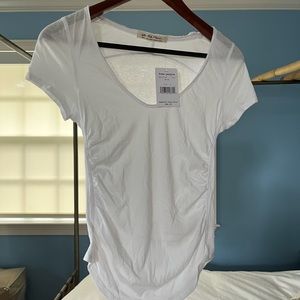 NWT Free People Ruched Tee